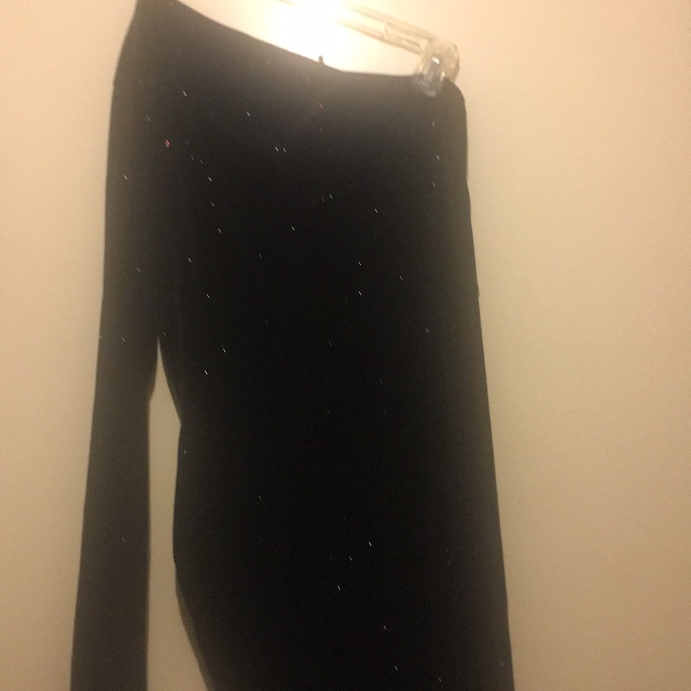 Long Black glittery dress